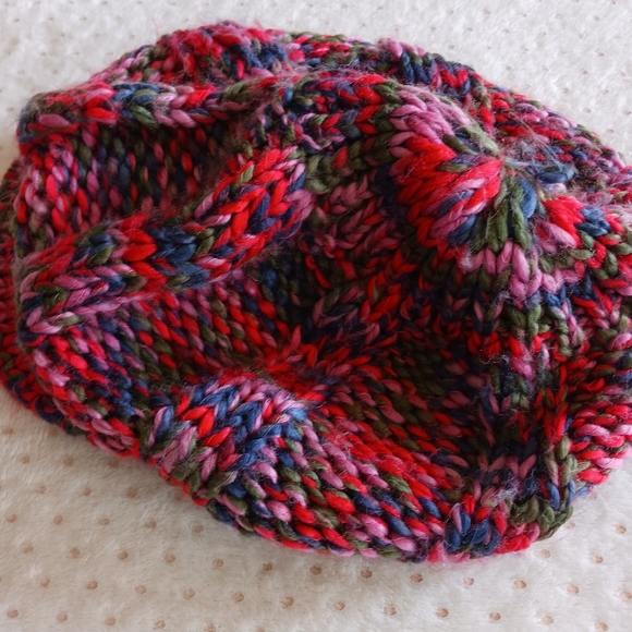 Beautiful 90's vintage multicolored Slouchy beanie hat cap - Picture 3 of 13